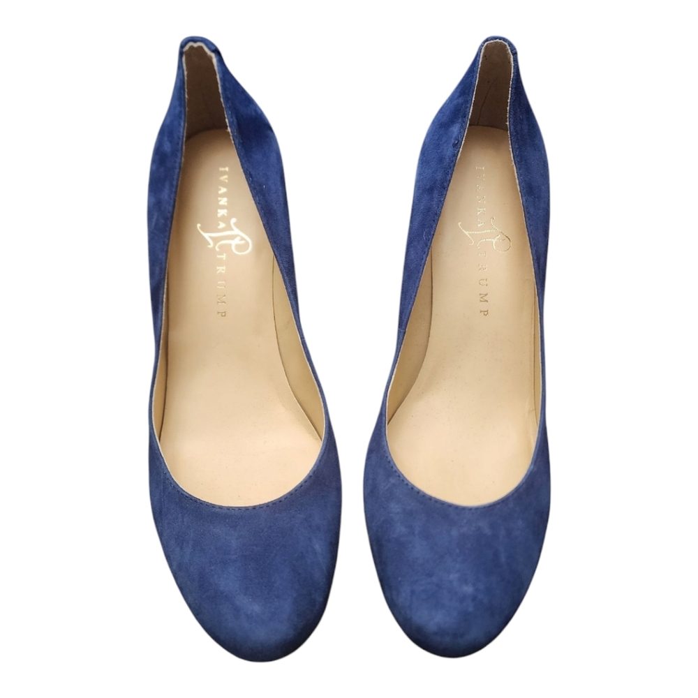 Ivanka Trump Blue Women's Suede Pumps Size 9 - Picture 2 of 10